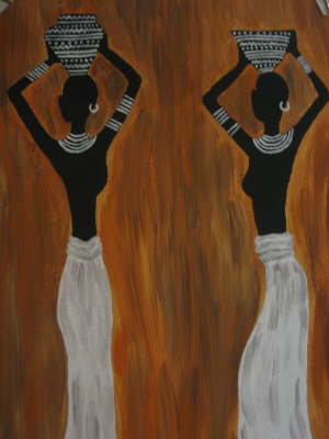 Afrikabild selbst gemalt